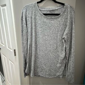 Athleta Gray Long Sleeve Top-Md